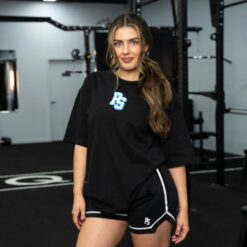 Women's Oversized Pump Cover Black with Blue/White Logo XL/2XL - Classic Physique