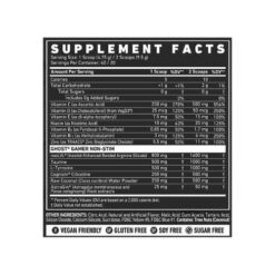 ghost gamer non stim tmnt ingredients