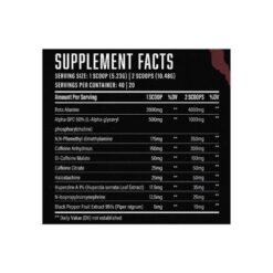 huge supplements wrecked enraged ingredients