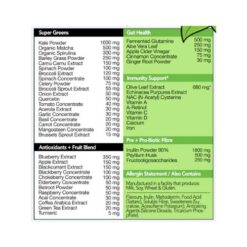 nexus greens ingredients 2