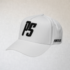 Power Supps Caps White/Black Logo One Size Fits All