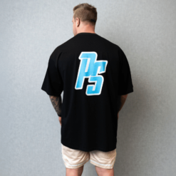 pump cover black with blue logo