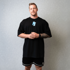 pump cover black with blue logo front