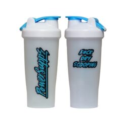 F#CK Dry Scooping 600ml Shaker Translucent white with Blue Logo 600ml