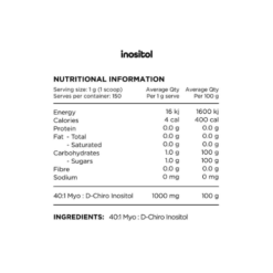 Switch Nutrition Inositol Ingredients