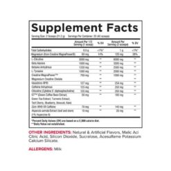 core nutritionals pre workout ingredients