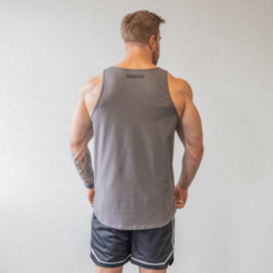 hype singlets charcoal back