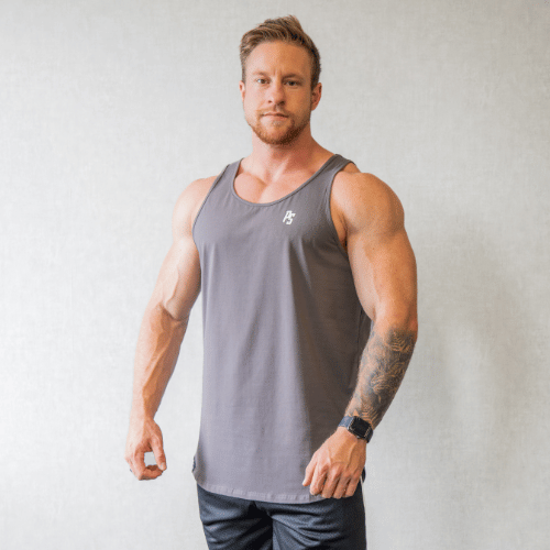 Hype Singlet Charcoal Charcoal XXX Large