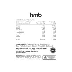 Switch HMB Ingredients