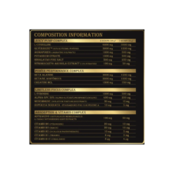 Transparent Supplements Pump Juice Ingredients