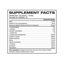 gat nitraflex ingredients 2024