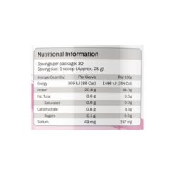 ATP Noway Collagen Protein Water Ingredients