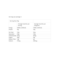 EQ Growth Cookie Ingredients