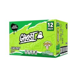 Ghost Energy Drink Warheads Sour Green Apple 12 x 473ml cans