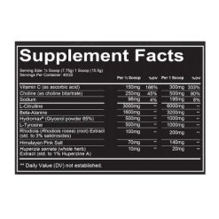 redcon1 total war pump ingredients