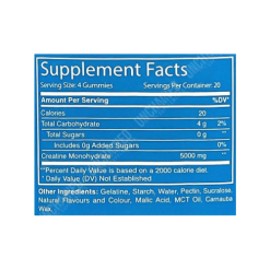 Ediblez Creatine Bears ingredients