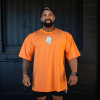 Oversized Pump Cover V2 Dolphins Orange Orange with White Logo Tiel outline 3XL+ - Open Bodybuilder