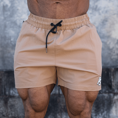 Tan gym shorts online