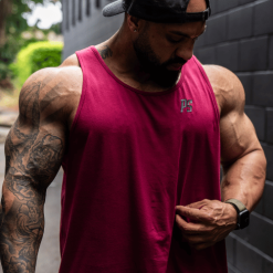 hype singlet burgundy 1