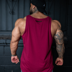 hype singlet burgundy back