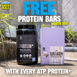 atp science protein+ with free box marshmallow protein bars