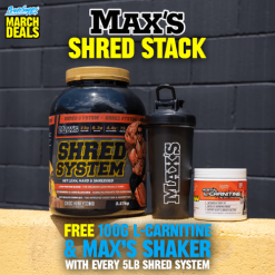 maxs 5lb shred system with free carnitine