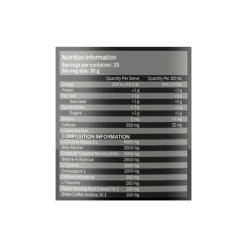 ATP Science PRE+ Ingredients