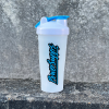 Power Supps Shaker OG Translucent White Shaker/Cyan Blue Print 700ml