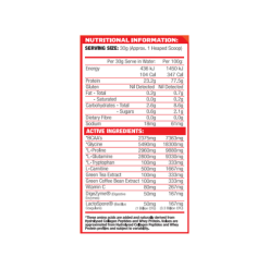 MAXS Shred Water Ingredients