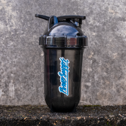 grenade shaker black with blue-white logo 1