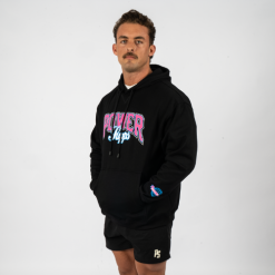 2025 Hoodie Black pink blue logo 1