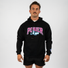 Hoodies 2025 Edition Black Pink and Blue Black Pink and Blue 3X Large