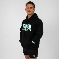 2025 Hoodie Black with white_mint logo 1