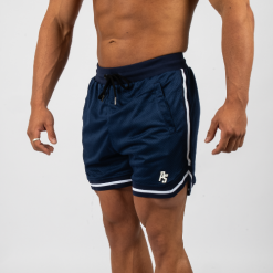 Basketball Shorts Navy 5 inch Navy with White Trim 3X Large