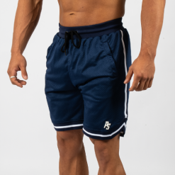 Basketball Shorts Navy 7 inch Navy with White Trim 3X Large