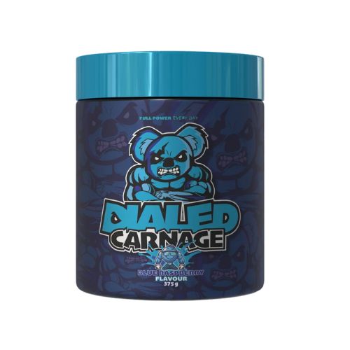 The X Athletics Dialed Carnage V2 Blue Raspberry 25 Servings