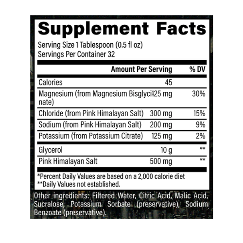 raw nutrition liquid glycerol ingredients