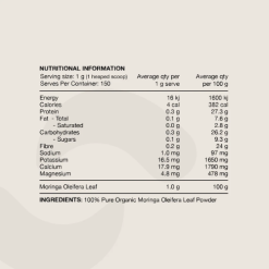 switch nutrition moringa ingredients