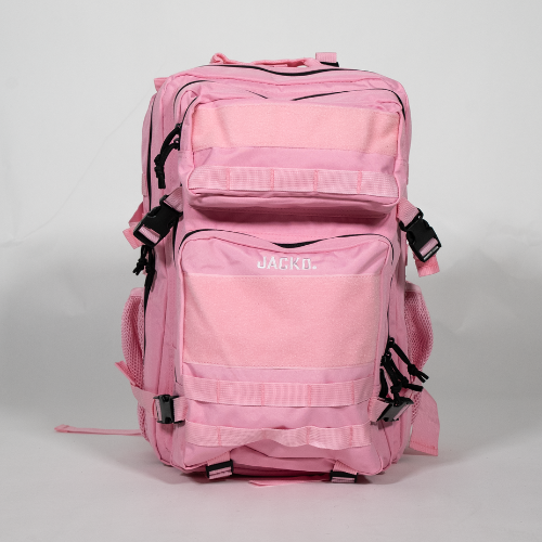 jackt backpack bubblegum pink front