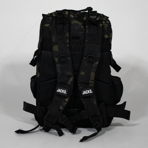 jackt backpack camo green back