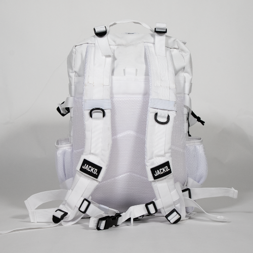 jackt backpack white with black back