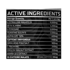 legit xtreme pre workout ingredients
