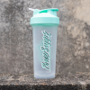 PS Shaker 600ml Pastel Mint Green Translucent White with Pastel Mint Logos 600ml