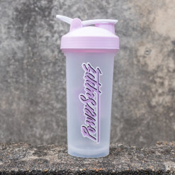 PS Shaker 600ml Pastel Purple Translucent White with Pastel Purple Logos 600ml