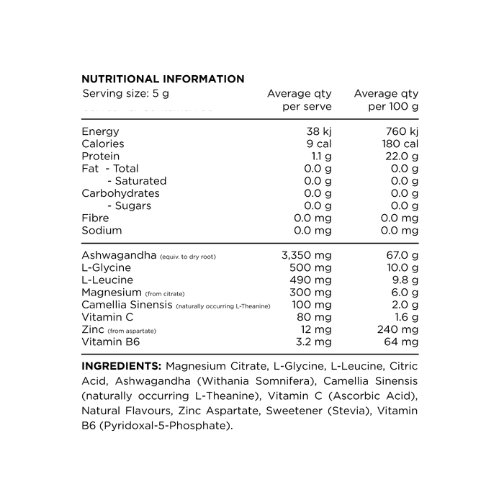 Switch Nutrition Adrenal Ingredients Switch Nutrition Adrenal Ingredients