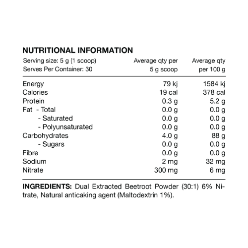 Switch Nutrition Beetroot Extract Ingredients Switch Nutrition Beetroot Extract Ingredients
