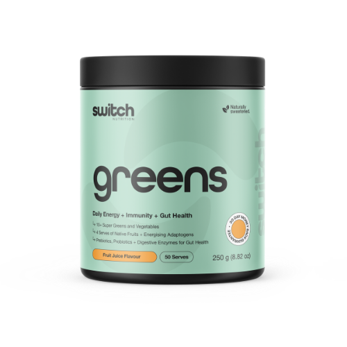 Switch Nutrition Greens 50 Serves Fruit Juice Switch Nutrition Greens 50 Serves Fruit Juice