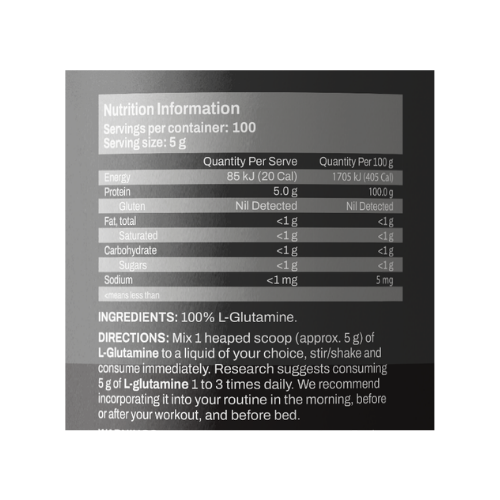 atp science glutamine ingredients atp science glutamine ingredients