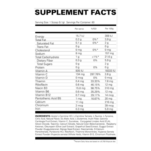 ehplabs oxyshred non-stim ingredients ehplabs oxyshred non-stim ingredients