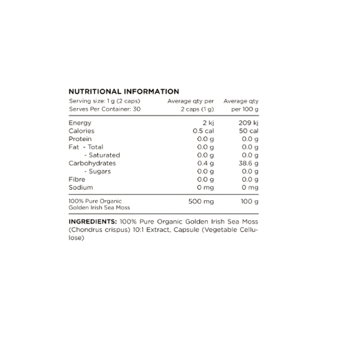 switch nutrition sea moss capsules ingredients switch nutrition sea moss capsules ingredients